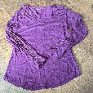 Maurice’s long sleeve t-shirt plum color, large